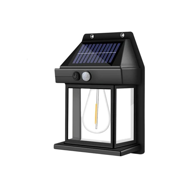 Retro Solar Außenleuchte mit Bewegungsmelder