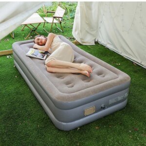 Damen Automatisch aufblasbares Luftbett mit integrierter Pumpe Hover Image