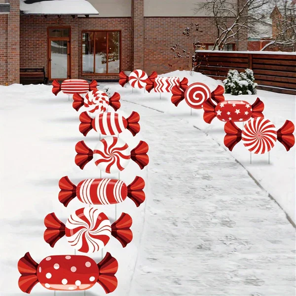 CandyLume - Weihnachtszuckerstangenpfaddekoration Hover Image