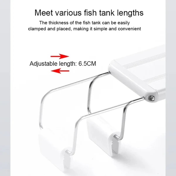 Aquarium LED-Licht Super Slim Fisch Tank Licht Pflanzenwachstumsbeleuchtung 28-58 cm Aufhellend Erweiterbar Clip 220V Für Fisch Tank Hover Image