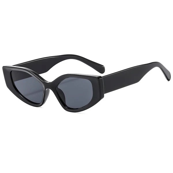 Damen modische Sonnenbrille mit kontemporärem, weitwinkligem Rahmen