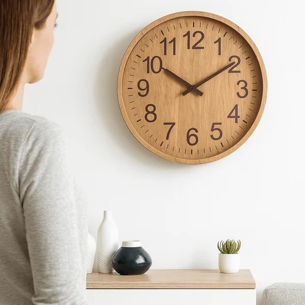 OAKTICK – Geräuschlose Holzwanduhr mit natürlichem Charme