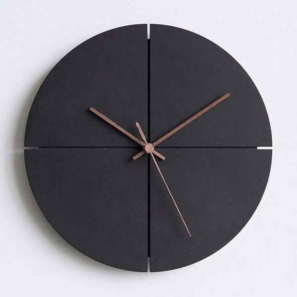 Minimalistische Wanduhr 28 cm - Modernes Design in Rund und Quadrat für Zuhause und Büro