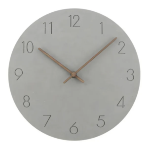 Große Holzwand Uhr – Minimalistisches Design mit stillem Bewegung