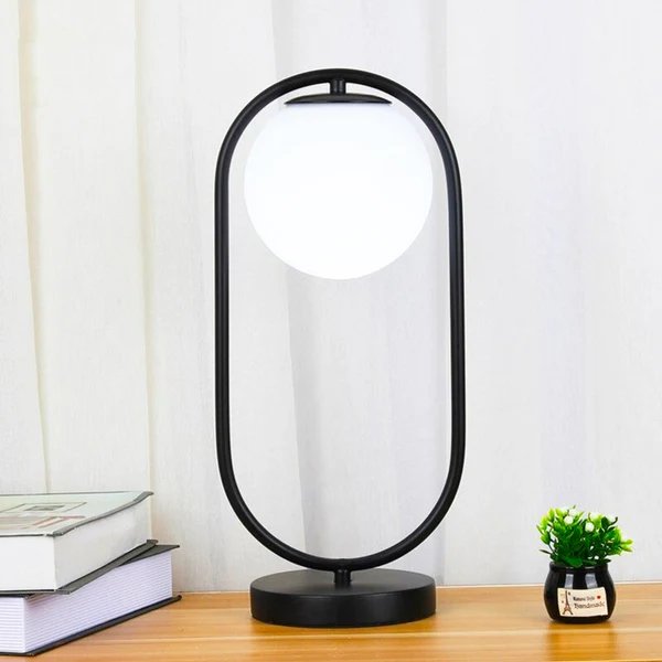 Design Moon Ball Nachttischlampe - Schicke Glas Glow Lampe Hover Image