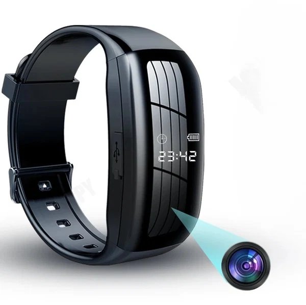 Silent Sight Mini Drahtlose HD Kamera Uhr Hover Image