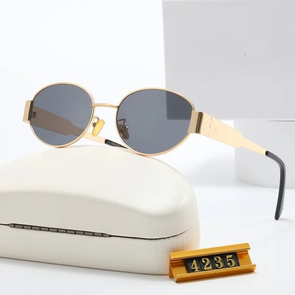 Damen Elegante Designer-Sonnenbrille mit filigranem Rahmen und UV-Schutz