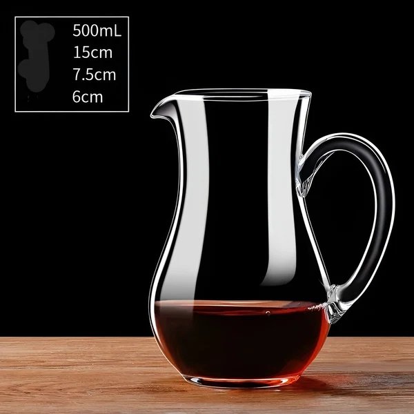 Weinkaraffe aus Kristall in Schneckenform – bleifrei für Wein oder Cognac | Dekorativ für Zuhause und Bar