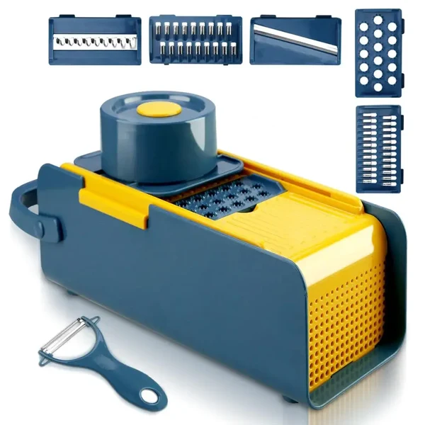 6-in-1 Multifunktionaler Gemüseschneider Set Küchen Zubehör Werkzeug