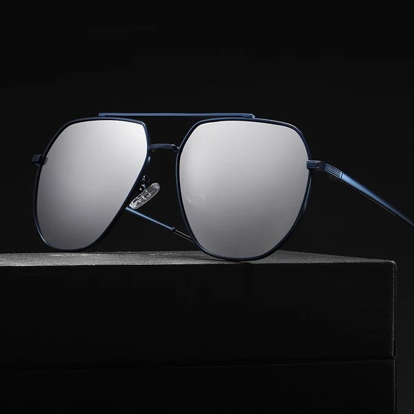Damen stilvolle Sonnenbrille mit innovativem Metallrahmen
