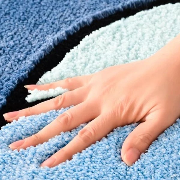 Luxuriöse, saugfähige, rutschfeste Plüsch-Badematte