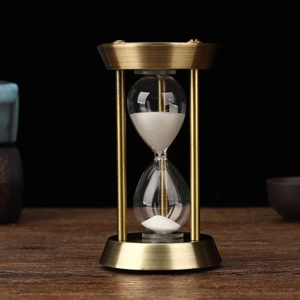 3/5/10 Minuten Retro Metall Handwerk Sanduhr Pendel Home Office Desktop Arrangement Ornament Sand Timer Sandglas Dekoration