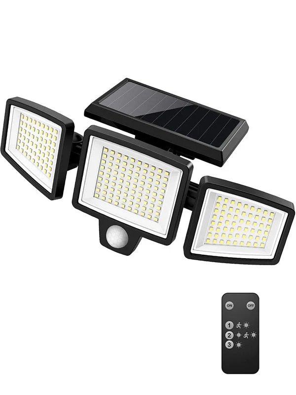 Solar LED Sicherheitslicht mit Bewegungsmelder - Super helles Außenlicht für Garten, Garage und Auffahrt