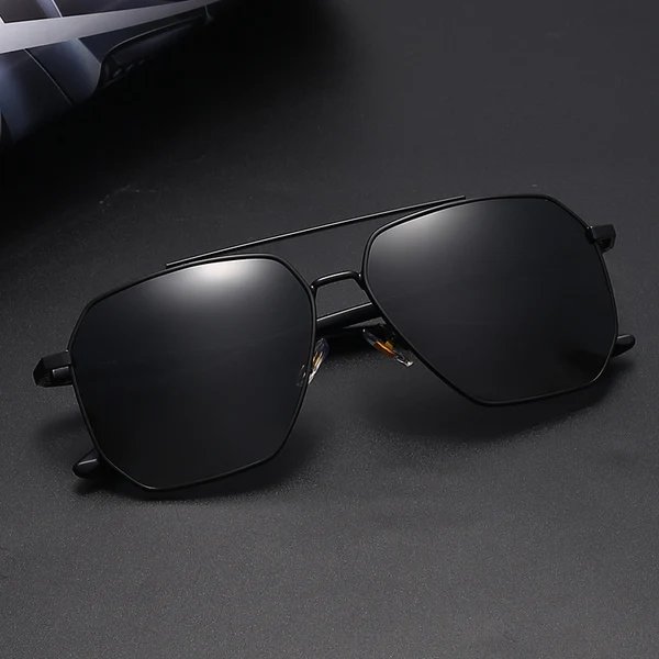 Herren modische Sonnenbrille mit edlem Rahmen und polarisierten Gläsern