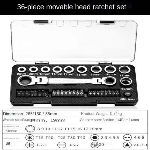 Ratchet-Tastic Master Multitool Schraubenschlüssel Set