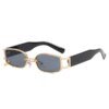 Damen modische Sonnenbrille mit innovativem rechteckigem Design und elegante Metallakzenten