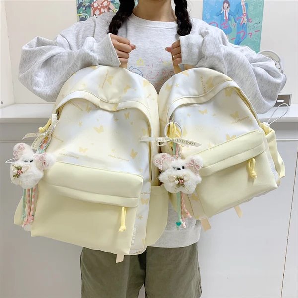 Freizeit-Rucksack mit Floralen Applikationen