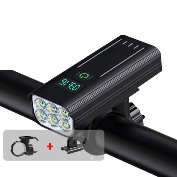 ROADGLOW X – 5000 Lumen Fahrradlampe mit 12 LEDs und wiederaufladbarem USB-C-Akku