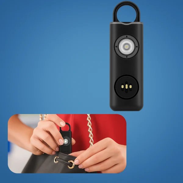 Ultralauter 130 dB Sirene – Kompakt LED Taschenlampe Sicherheitsgerät – Für Nachtschwärmer, Studenten & Pendler