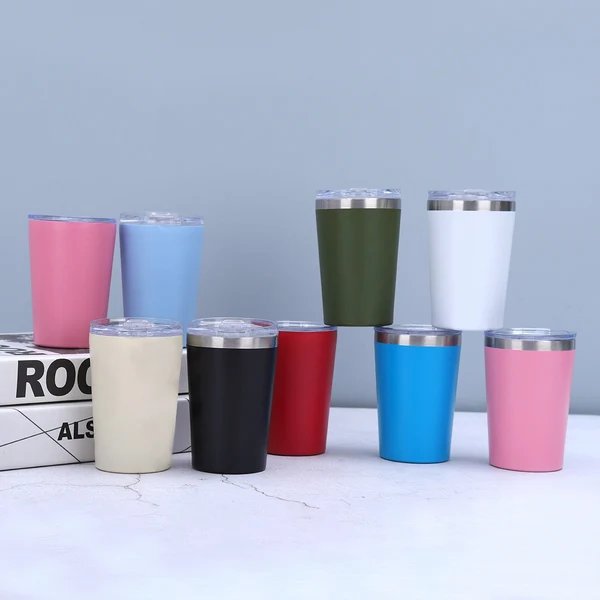 Damen doppelwandiger Isolierbecher mit rutschsicherem Silikonboden