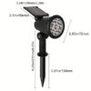 SolarLuxe Spotlight - Nachhaltige 9LED Gartenbeleuchtung