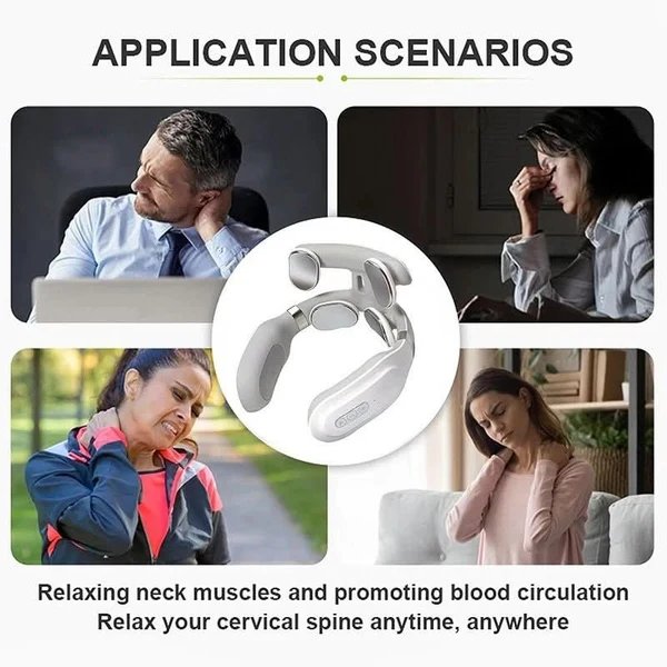 4-in-1 Nackenmassagegerät mit Wärme- und Vibrationsfunktion Hover Image