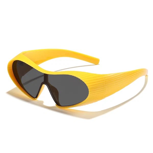 Damen trendy Sportsonnenbrille mit elastischem Rahmen
