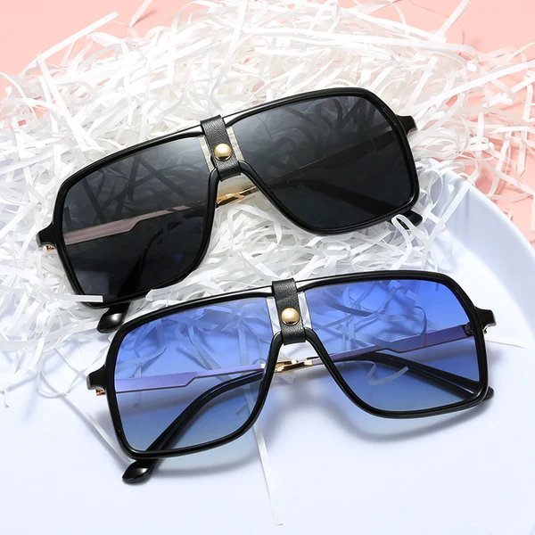 Damen Oversized Sonnenbrille mit modischem Rahmen und Sonnenbrillengläsern