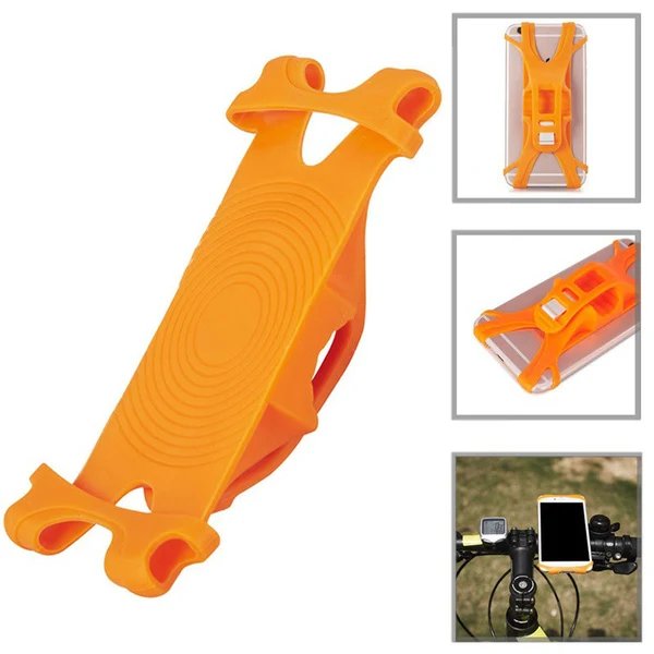 Universeller Silikon-Handyhalter für das Fahrrad, rutschfest, verstellbar