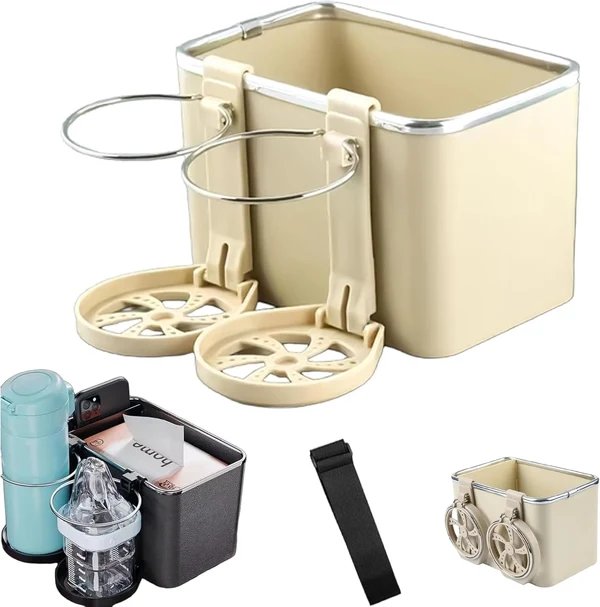 Armlehnen-Organizer mit zwei klappbaren Becherhaltern