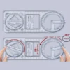 Mathematik Genie Multi-Winkel Zeichnungs Präzisionslineal