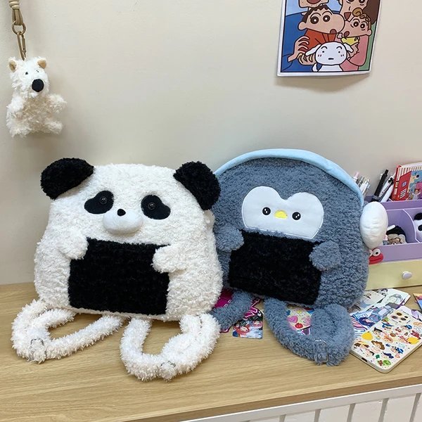 Plüsch Tasche Im Pinguin-Design