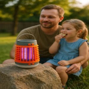 2-in-1 Solar-Mückenvernichterlampe & Außenlaterne Hover Image
