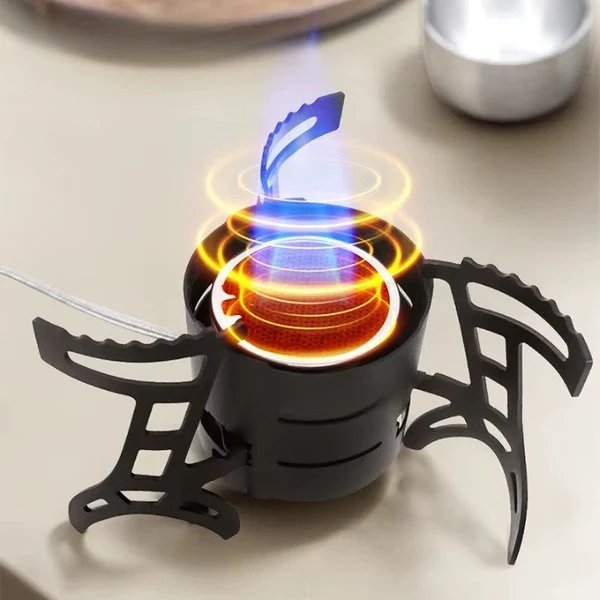 Dual-Core Blaue Flamme Outdoor Kochherd