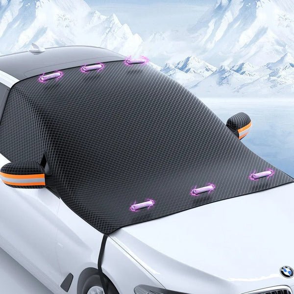 Magnetische Auto-Windschutzscheibe Schnee- und Sonnenschutz – Langlebig und Kompakt Hover Image