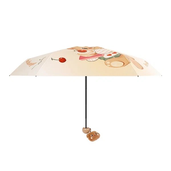 Damen Faltregenschirm mit verspieltem Tierdesign Hover Image