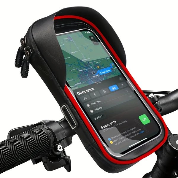 Wasserdichter Handyhalter für Fahrrad und Motorrad – 360° drehbar und geeignet für 4,5–6,4 Zoll