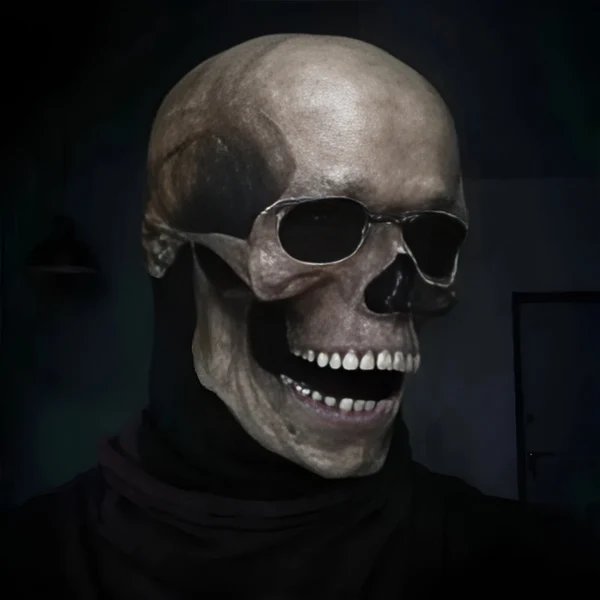 Realistische Halloween-Totenkopfmaske Hover Image