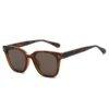 Damen Geometrische Sonnenbrille mit breitem Rahmen und UV-Schutz