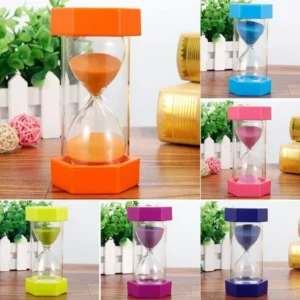 Hexagonale Dekorative Sanduhr – Mehrere Zeitoptionen und Farben