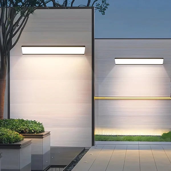 LED-Außenwandleuchte aus Aluminium, wasserdicht