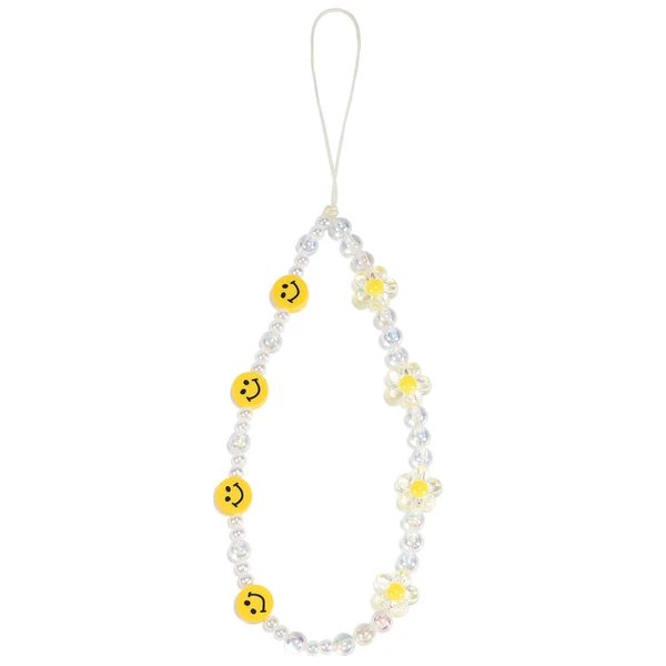 Perlen Smiley Gesicht Brillekette