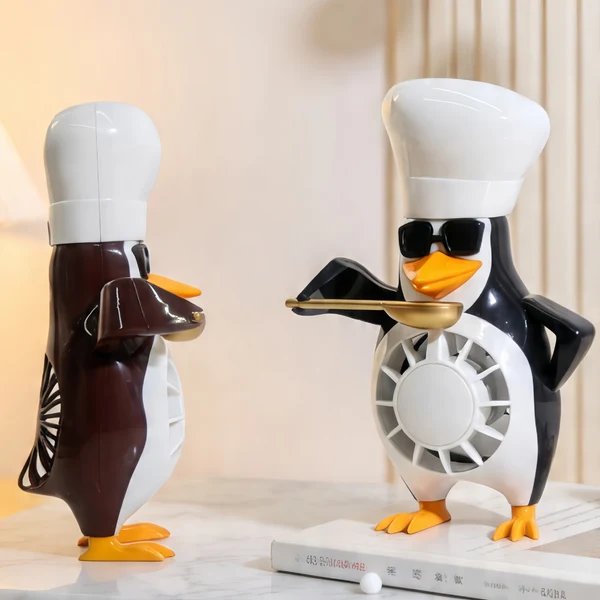 Unisex Tischventilator im cleveren Pinguin-Design