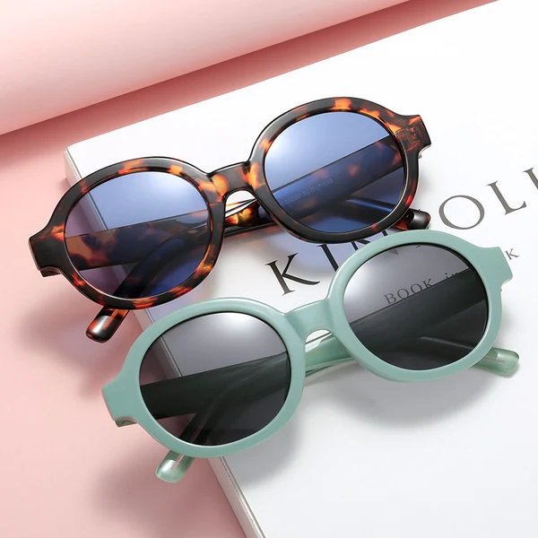 Damen modische Sonnenbrille im stilvollen runden Design