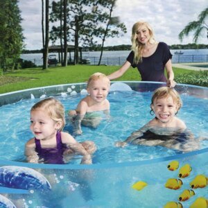 Damen Aufblasbares Kinder-Planschbecken mit maritimem Unterwasserdesign Hover Image