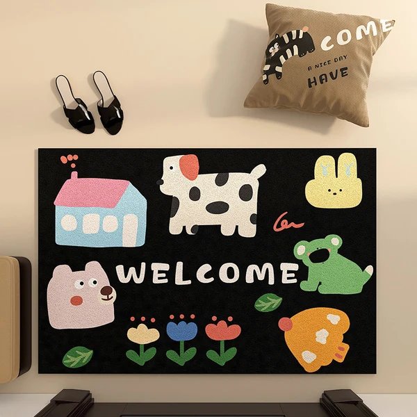 Verspielte tierische Badmatte Hover Image