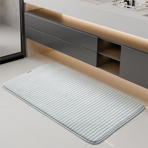 Absorbierender gerippter Badematte Hover Image