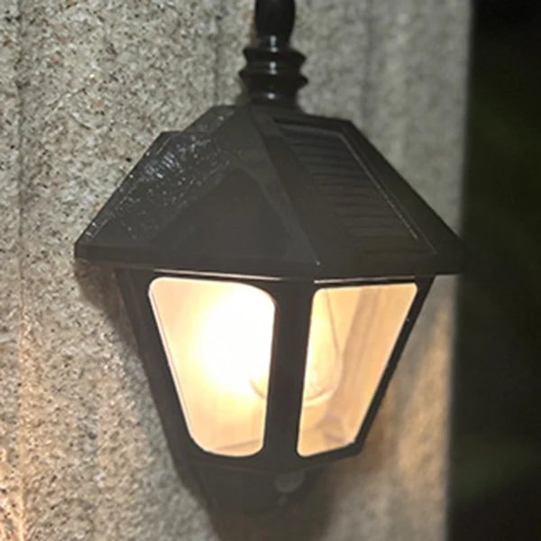 Zeitgenössische Retro Solar Wasserfest ABS Leuchtturm LED Wand Sconce Lampe Für Outdoor Patio