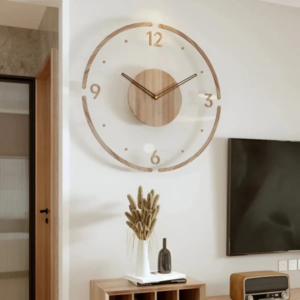 Nock Wanduhr – Stylische & Geräuschlose Uhr für Wohnzimmer oder Schlafzimmer Hover Image