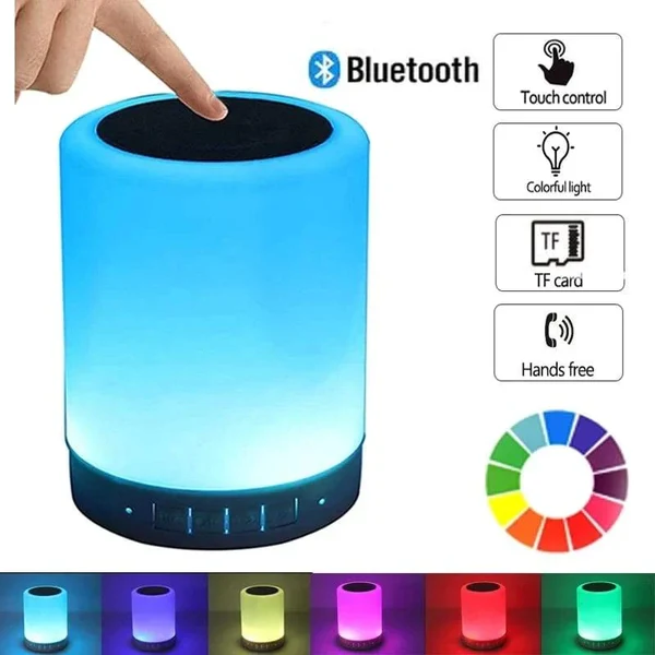 Buntes LED-Nachtlicht Bluetooth-Touchpad-Drahtloser Lautsprecher